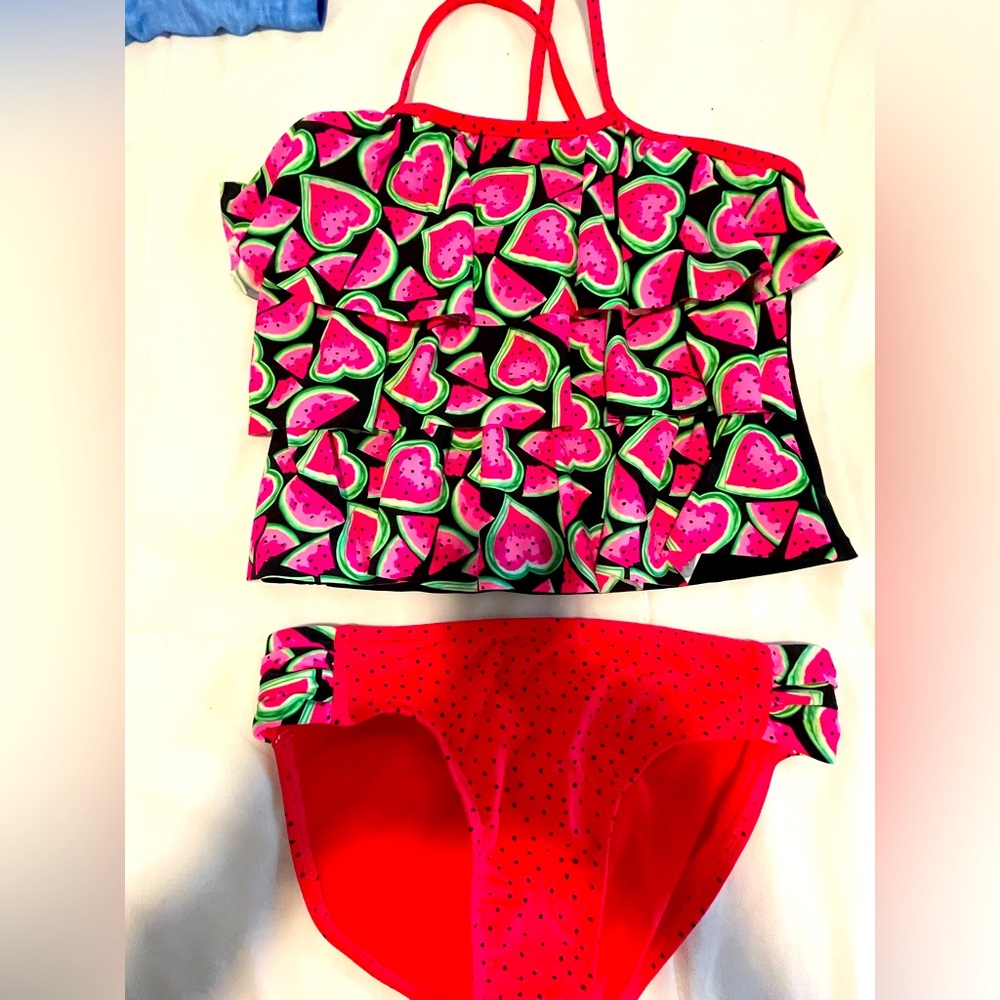 Girls Tankini Swimsuit- Size L ( 10-12)